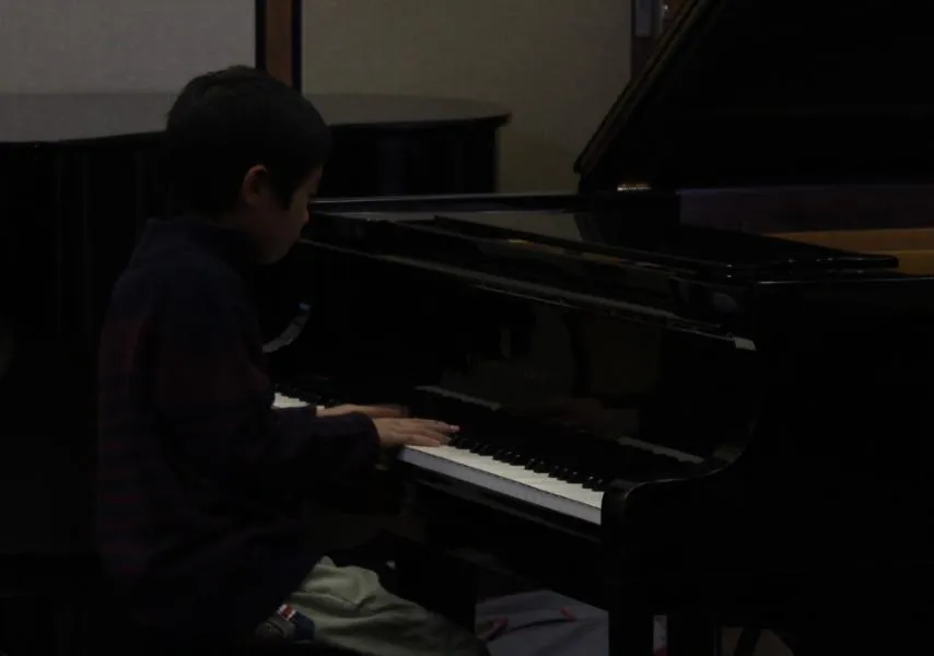 Piano performance moment