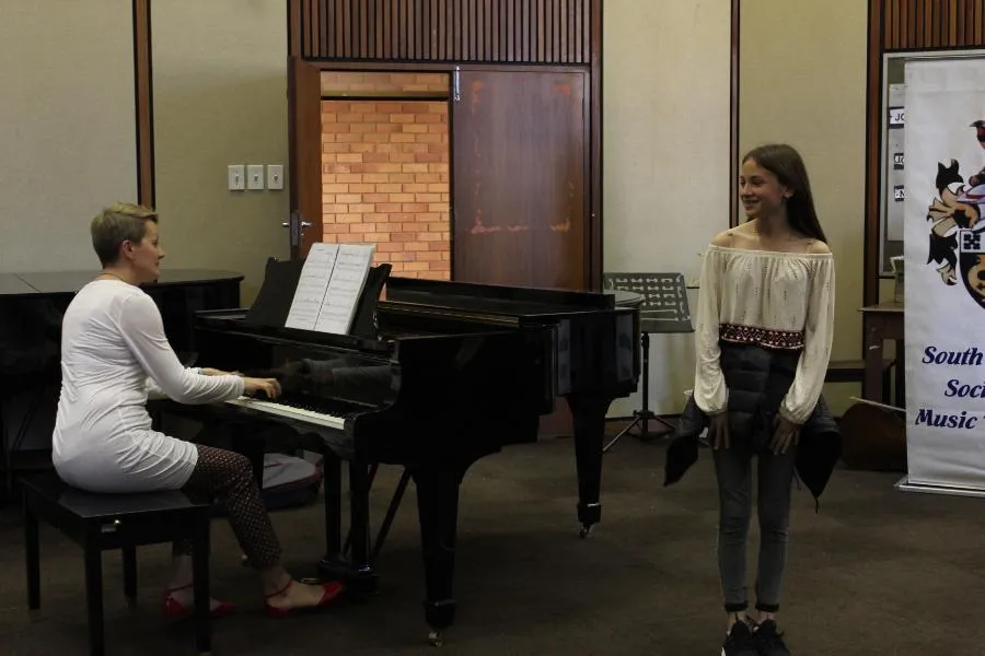 Piano piece performance