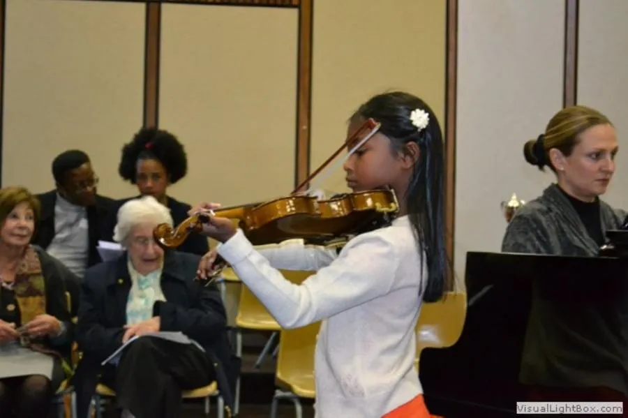 Award ceremony moment