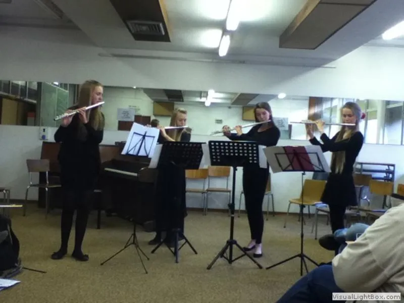 Flute ensemble performing at Festival 2016