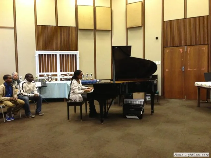 Vocal recital moment