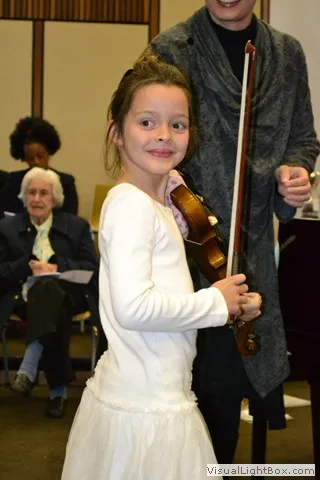 Violin performance at the festival