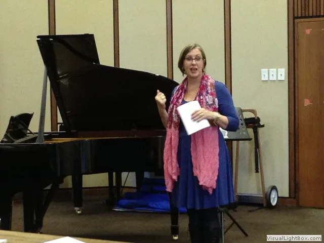 Vocal performance with piano accompaniment