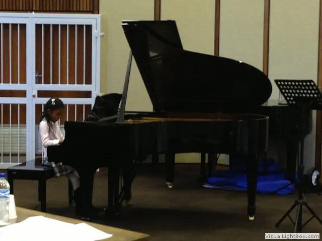 Piano performance at the festival