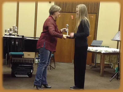 Trophy presentation at the festival